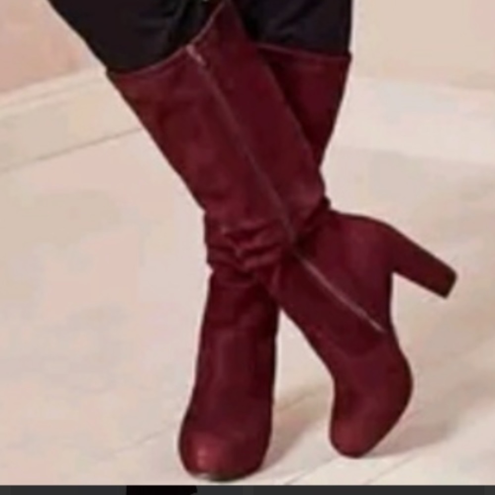 Torrid Burgundy Knee high boots